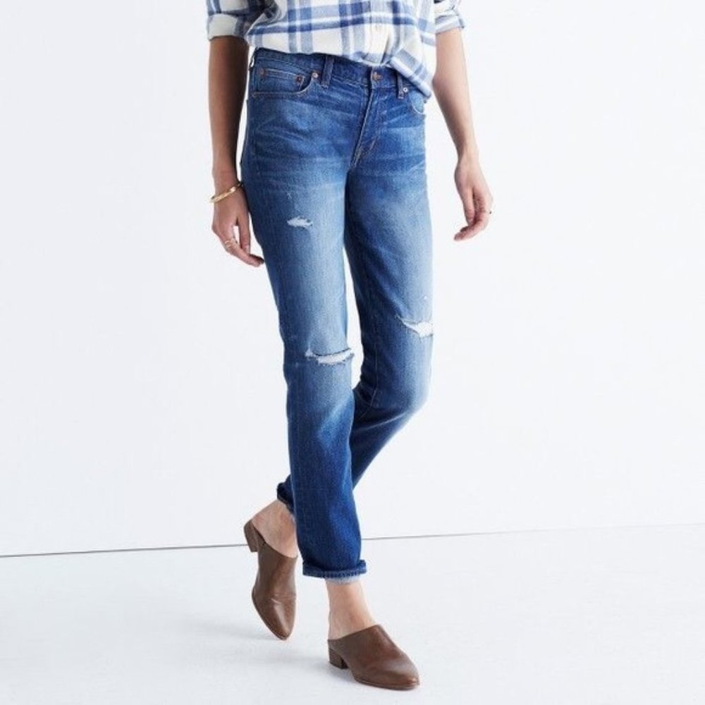 Madewell Slim Boyjean - Brinville, Distressed, 25